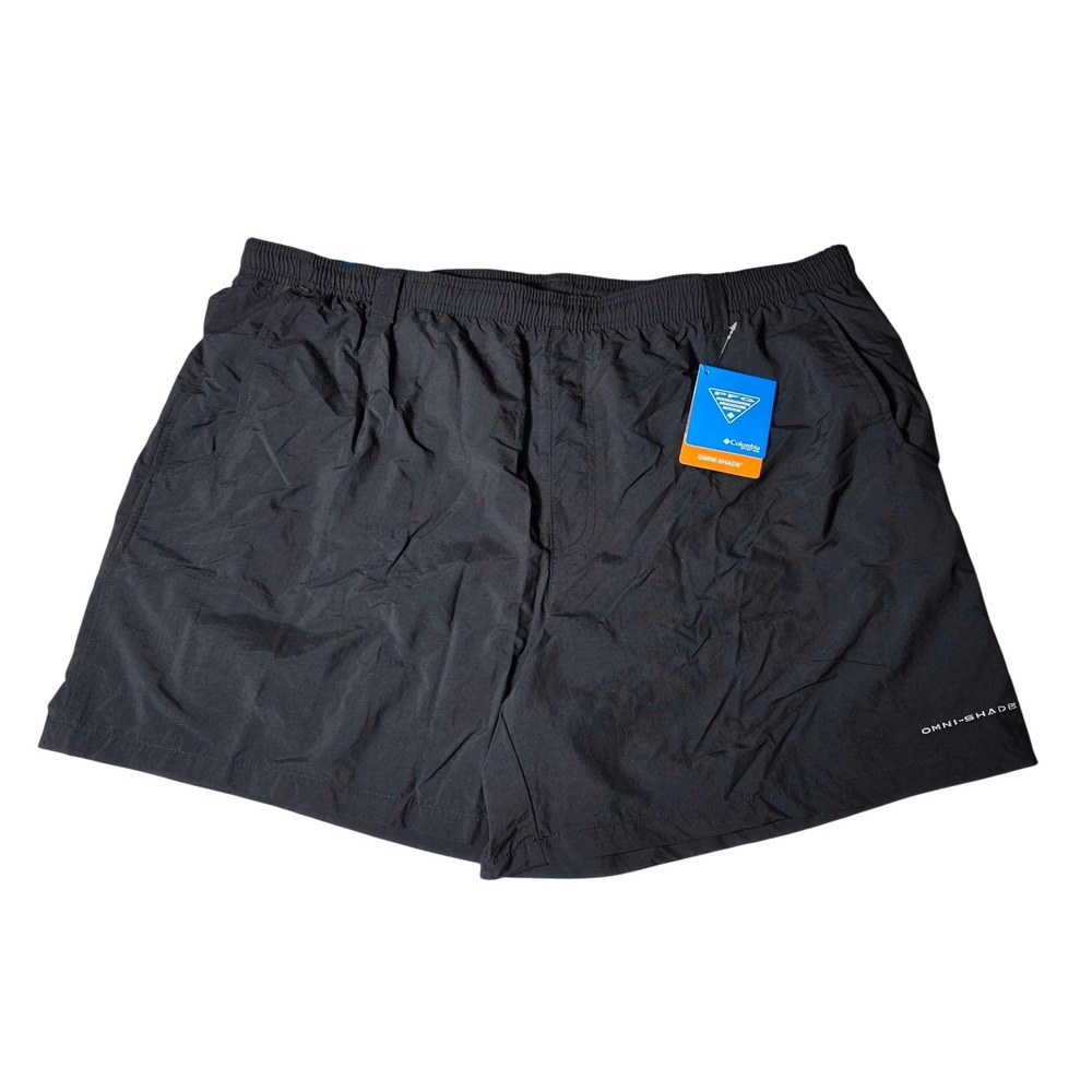 Columbia PFG Backcast IV Water Shorts Men's XXL Black 6" Omni-Shade NWT FM3553